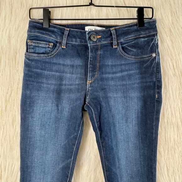 DL1961 Womens Emma Power Legging Dark Wash Cashel Jeans Mid Rise Stretch 27 - Picture 2 of 10